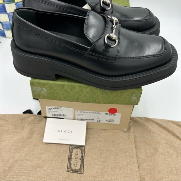 Men’s Gucci chunky horse bit loafers size 8 fits 8.5 US made in Italy main image 8